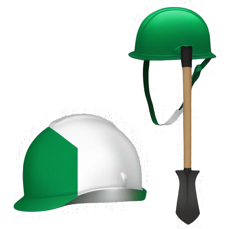 nigeria flag gardener helmet emoji