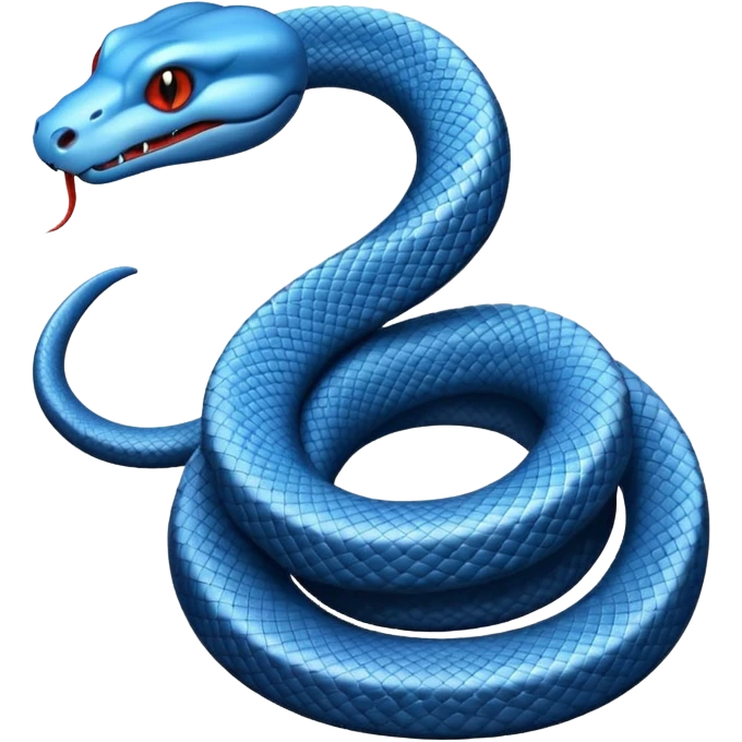 🐍 but it's blue emoji