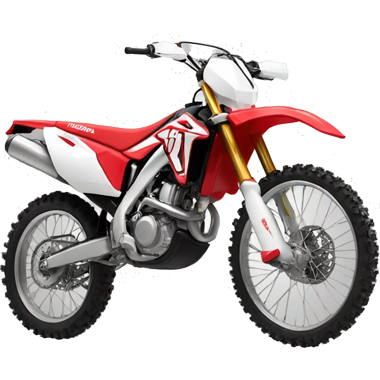 Una moto CRF 250. De cross honda color roja que dig te quiero emoji