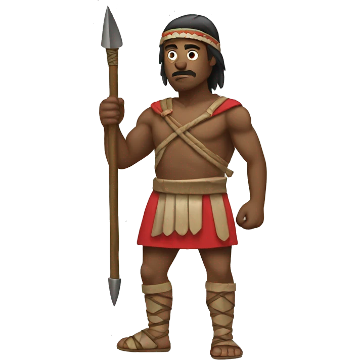 spear thrower side on  emoji