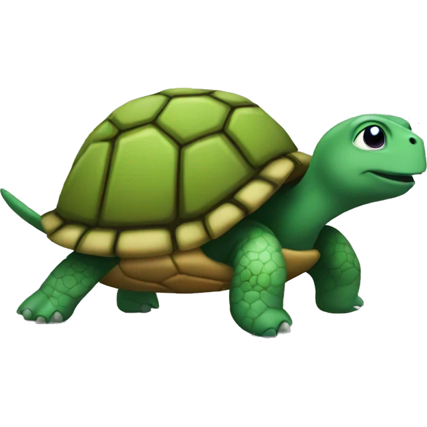 Turtle wearing rocket emoji