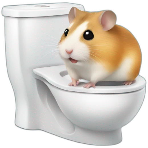 hamster on toilet emoji