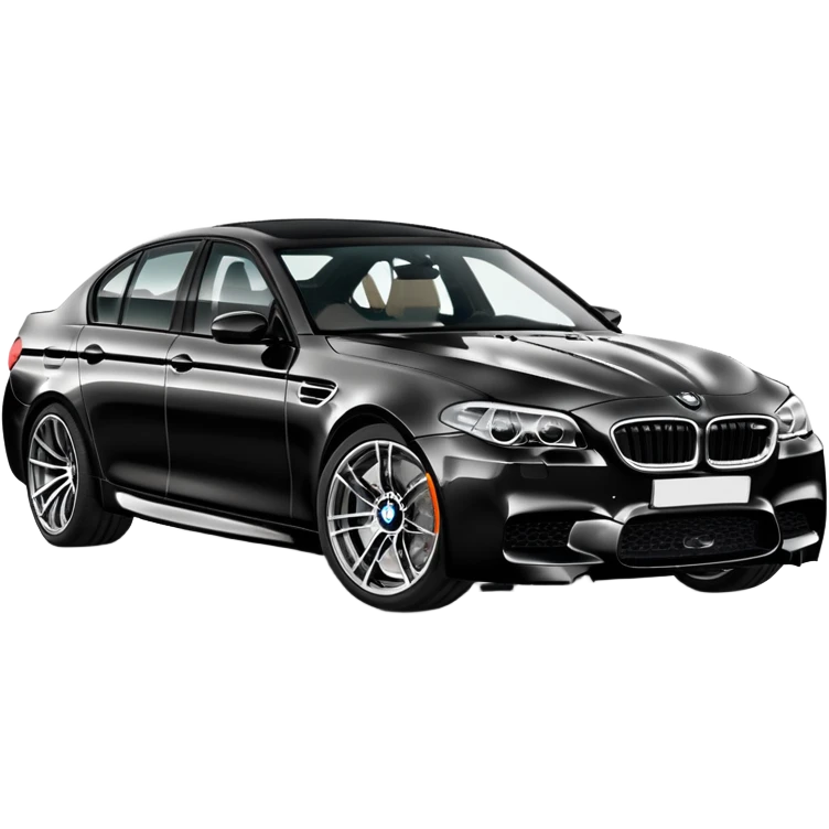 BMW M5 sports sedan car emoji