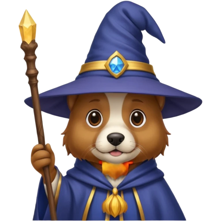 Dog wizard emoji