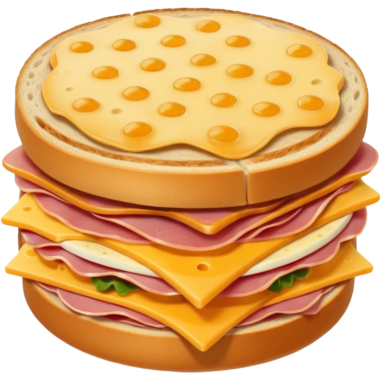 a round sandwich with crimped edges emoji