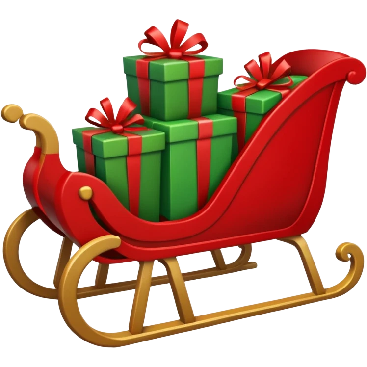 Christmas sleigh emoji