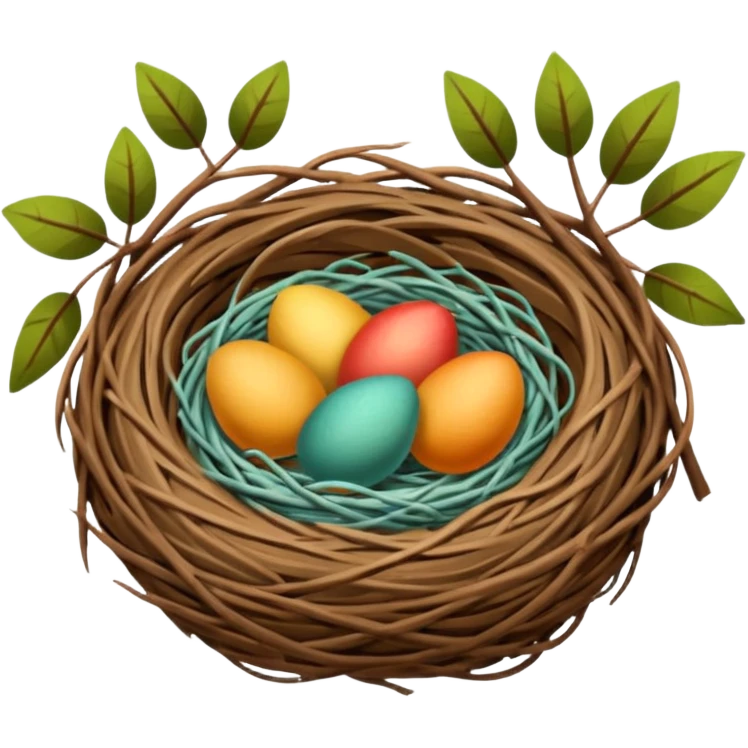 bird nest emoji