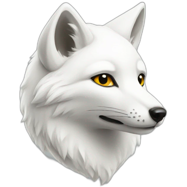 white fox emoji