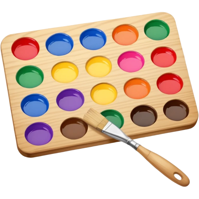 Palette with brush emoji