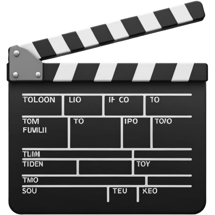 film clapperboard emoji