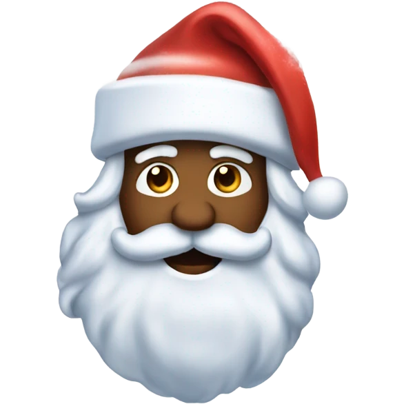 santa with snow tre emoji