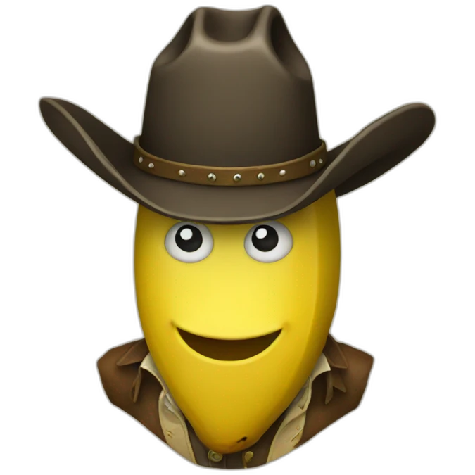 Banana cowboy emoji