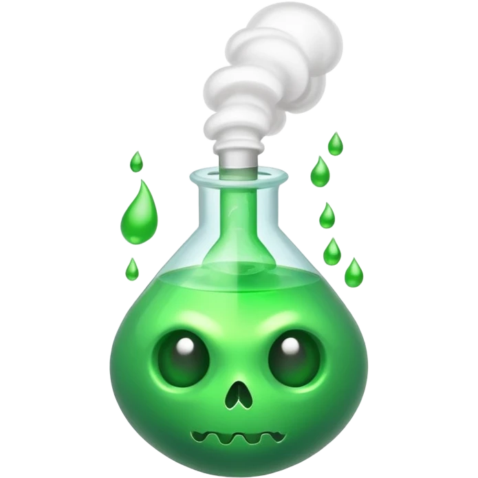 poisonous gas, isometric emoji