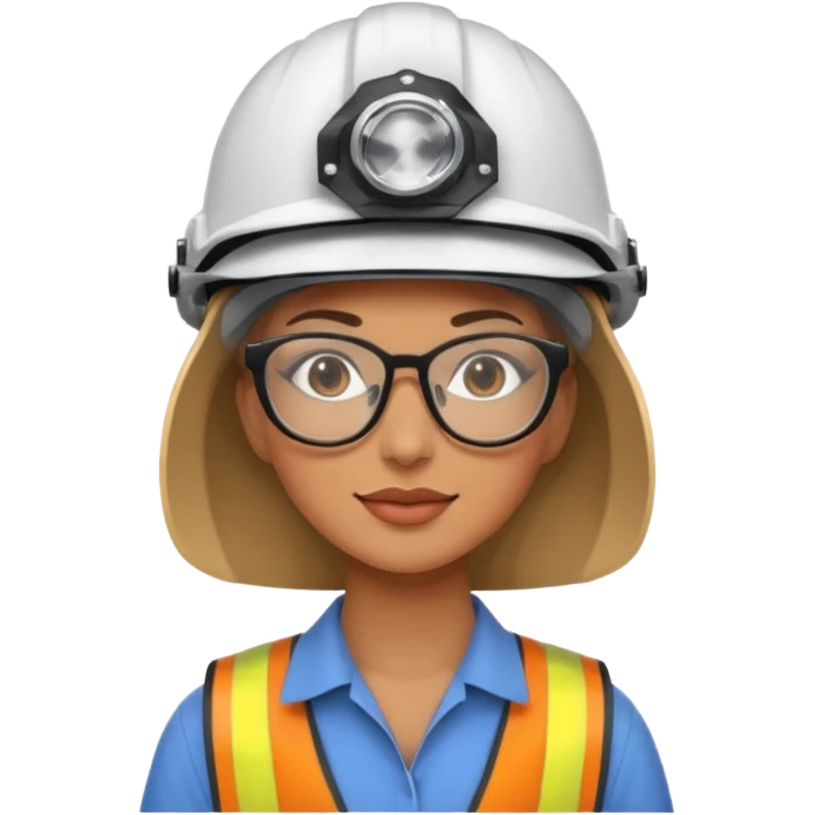 woman wearing helmet glasses emoji