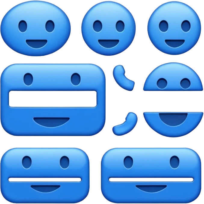 Font emoji centag biru insta emoji