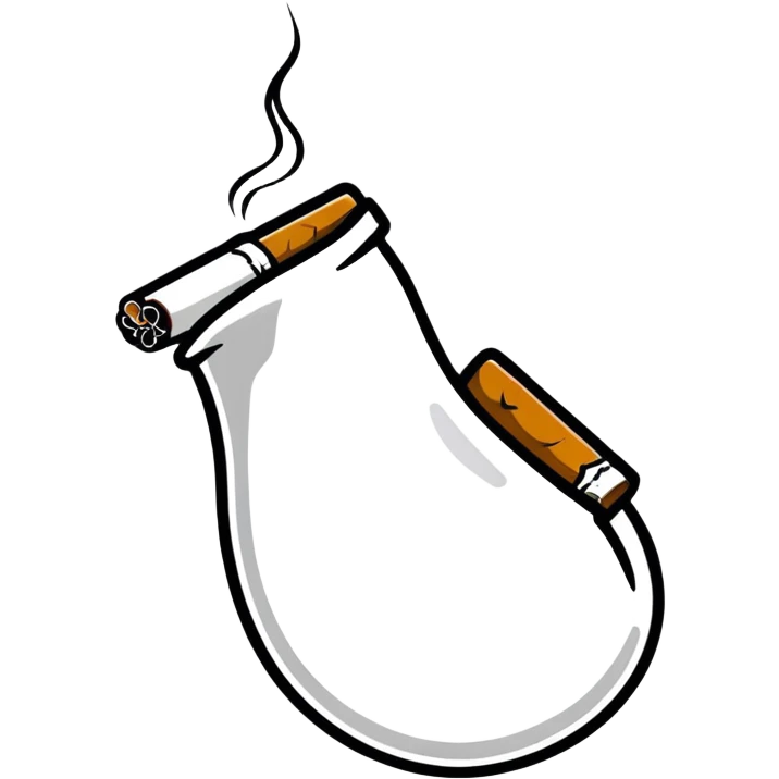 Smoking crack emoji