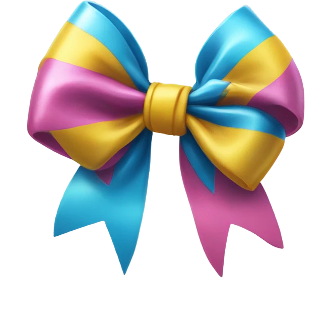 a cute bow emoji