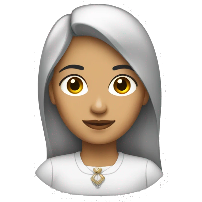 Mujer morena diseñadora emoji