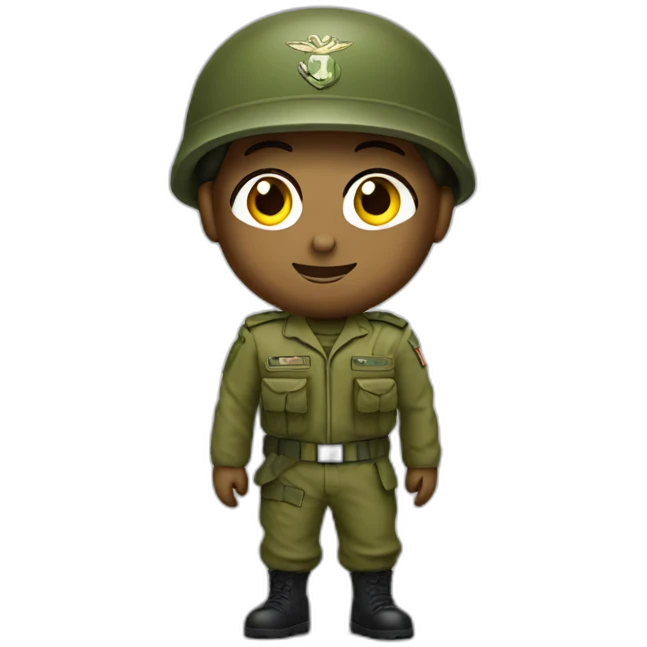 Olive wearing IDF clothes emoji