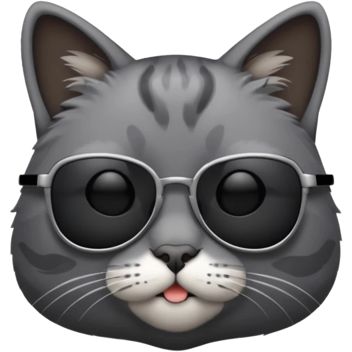 Cat wearing sunglasses emoji