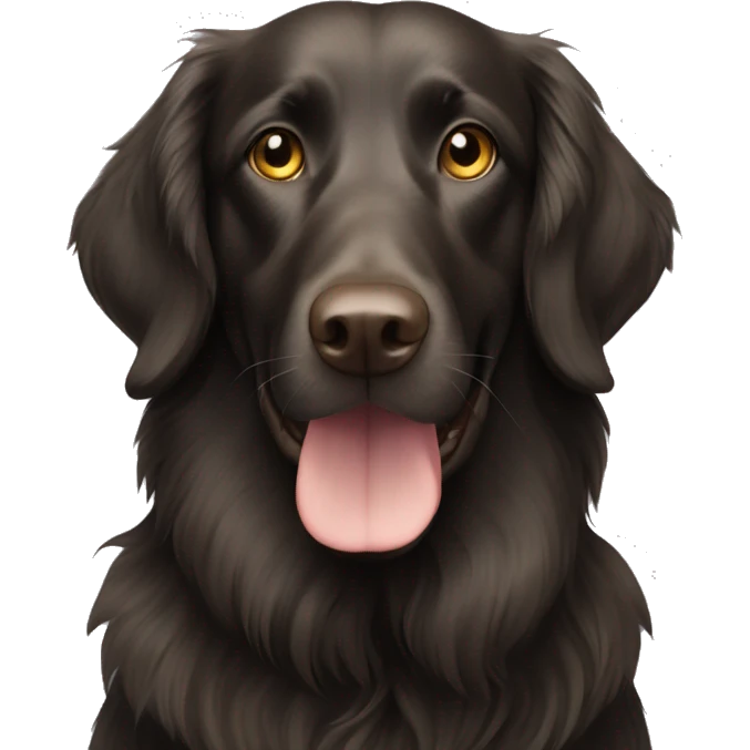 Flatcoated retriver emoji