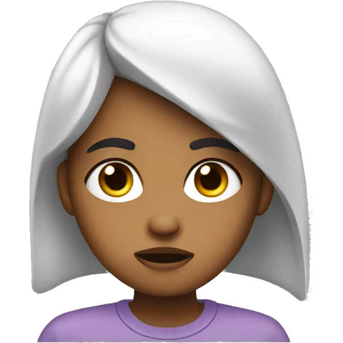 girl disappointed emoji