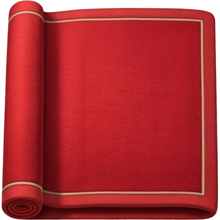  A full red rug, rolled up, once emoji