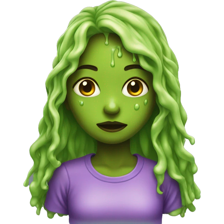 girl covered in ooze emoji