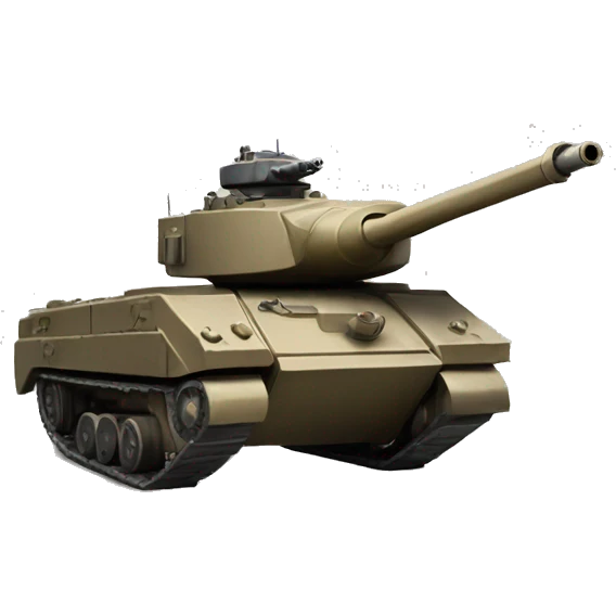 Horse with a tank turret on its back emoji