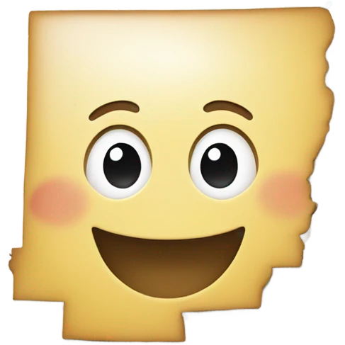 State of Nebraska with a smile emoji
