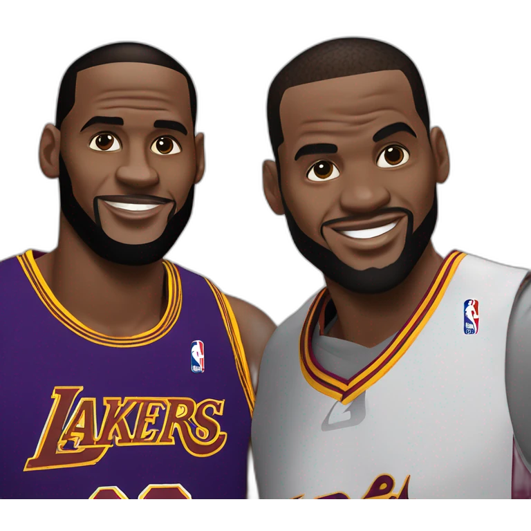 Lebron James avec cobe braien emoji