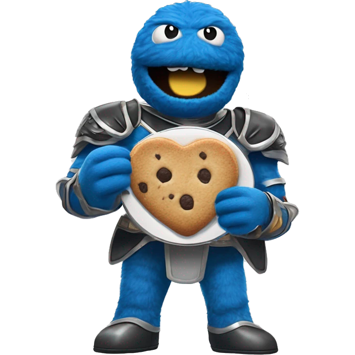 Cookie Monster Power Ranger:
Blue Hunger Ranger
In blue armor with cookie-shaped emblems, this Ranger has super strength powered by his love for food. His chomping gauntlets can break through any obstacle. emoji
