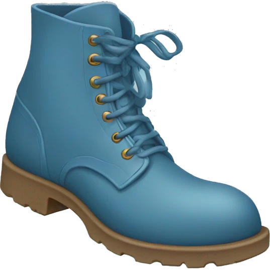 Dust blue boots emoji