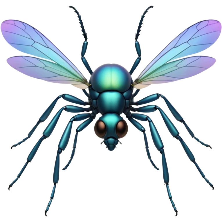 Create a highly polished, 3D game UI–style illustration of a   FLY emoji