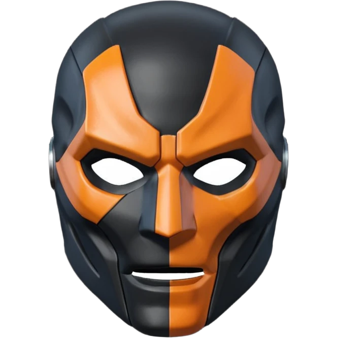 Death stroke mask all black no orange emoji
