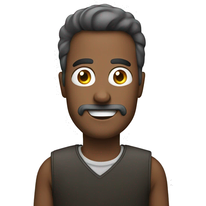 Smartphone with man emoji