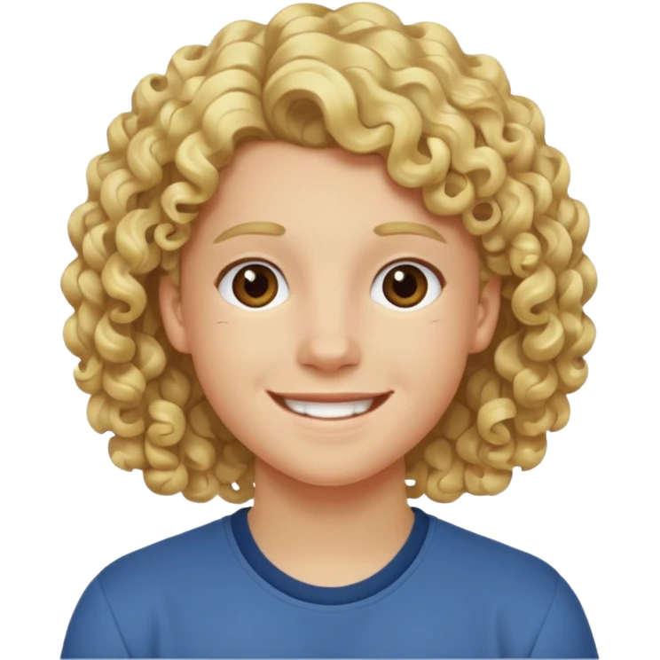 15 year old Walker scobell curly Blonde hair emoji