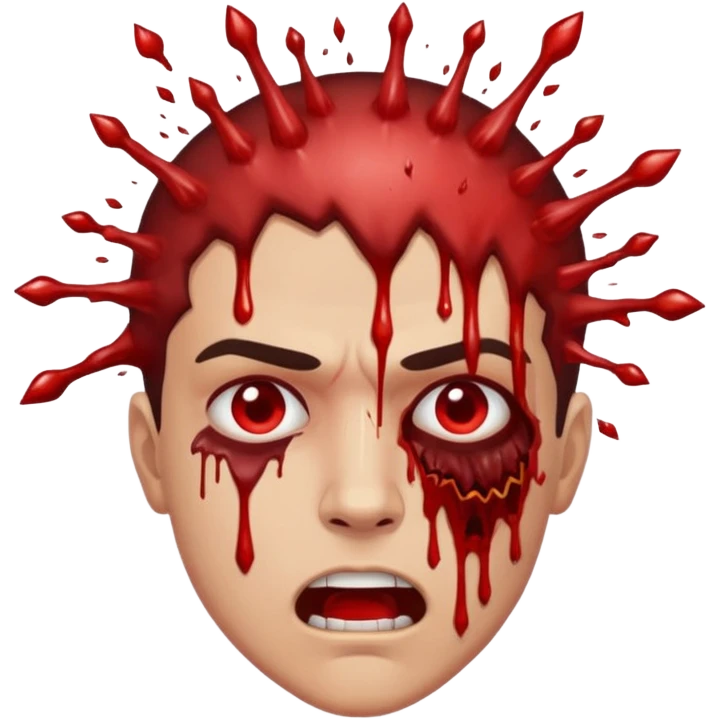 Lebka vybuchující hlavy emoji