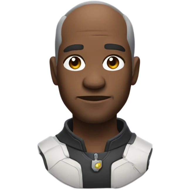 Make an emoji that looks like Winston from overwatch emoji