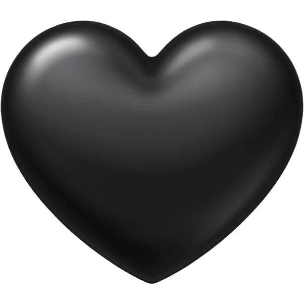 Black heart with fair emoji