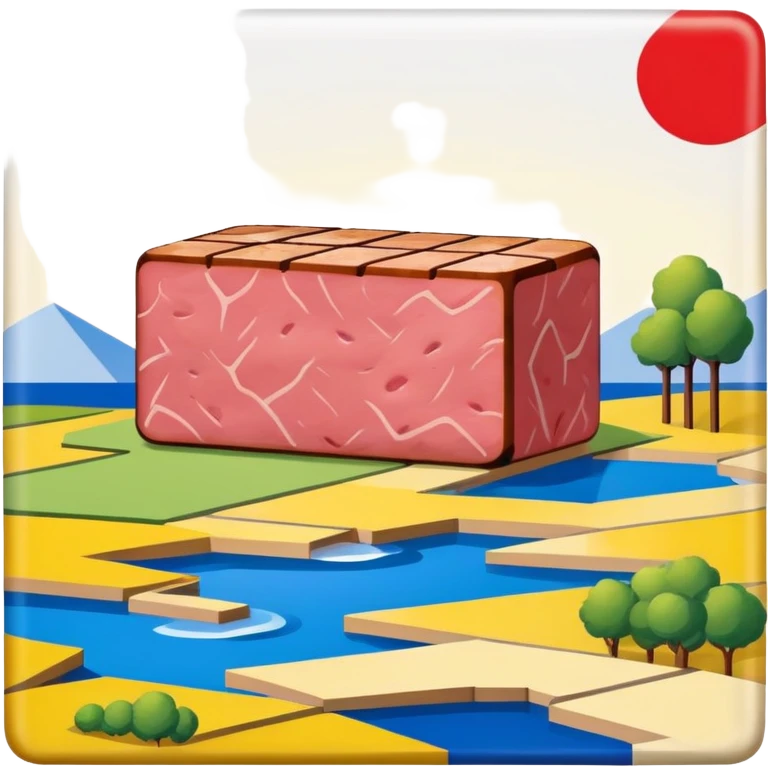 spam meat mondrian style landscape  emoji