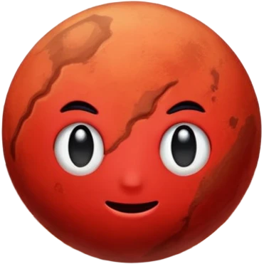 It’s the planet Mars emoji