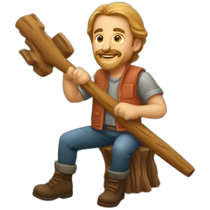 Grabovetskiy wood carver emoji