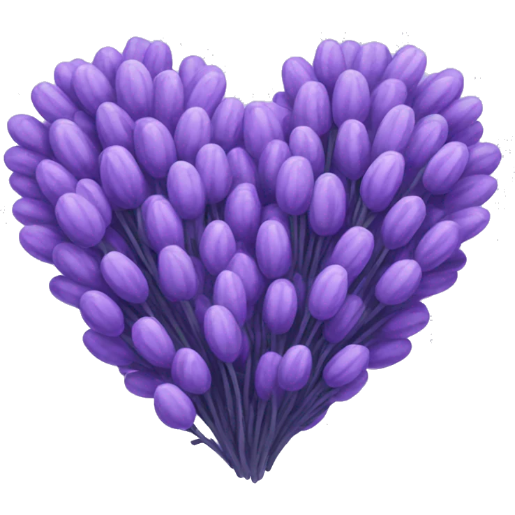 Lavender heart emoji