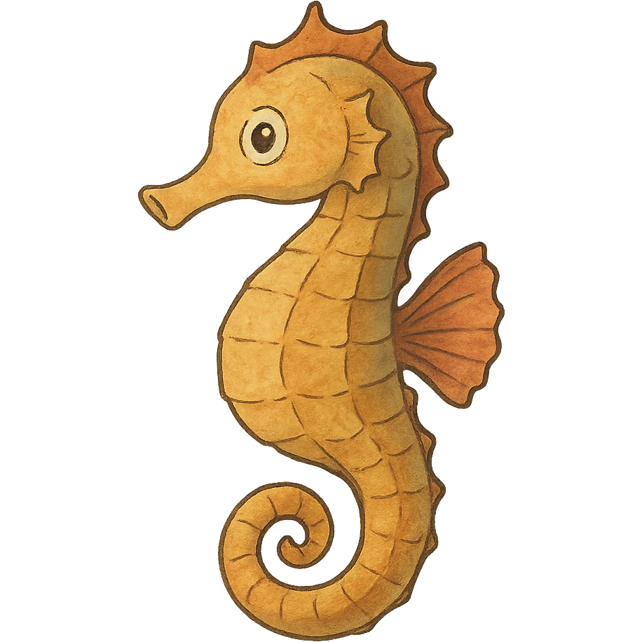 ghibli style seahorse emoji