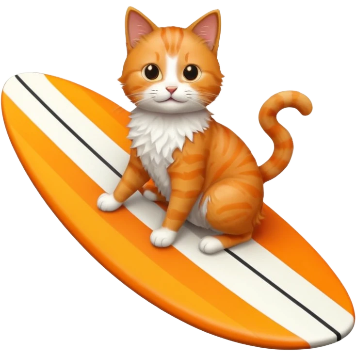 cat is surfing emoji