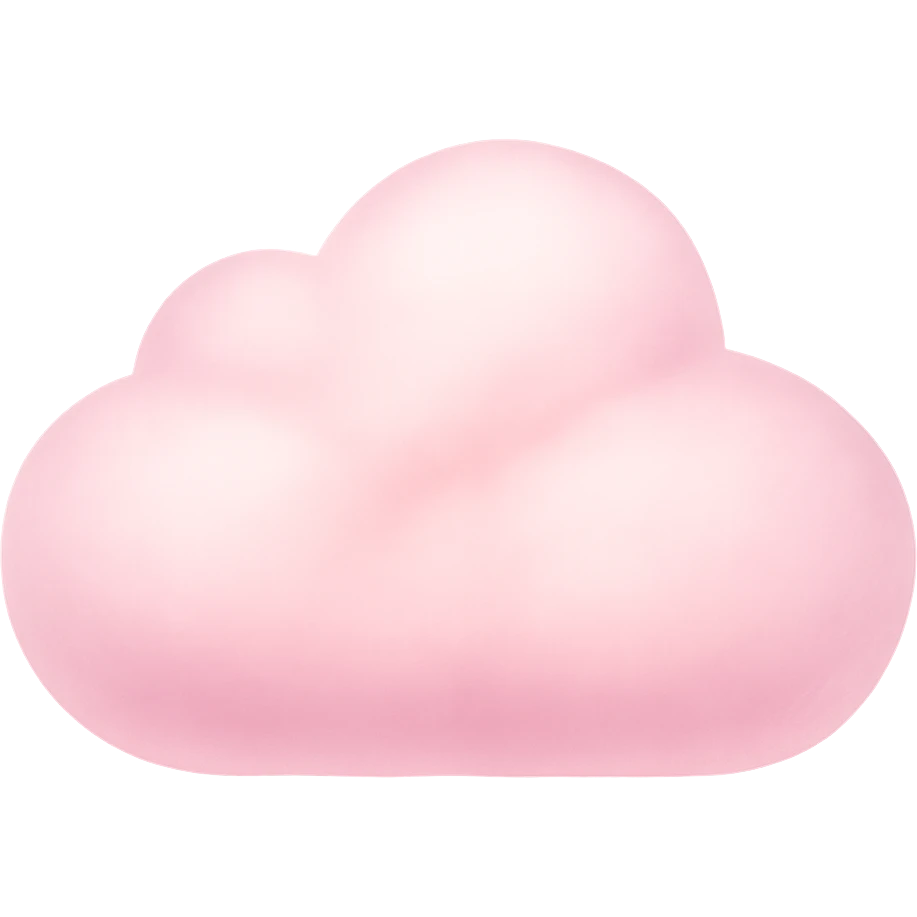 pink cloud emoji, soft and dreamy emoji