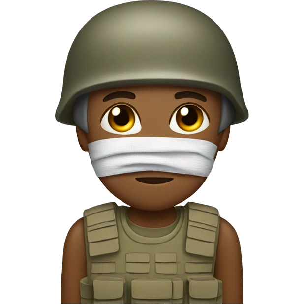 soldier with bandaged head emoji