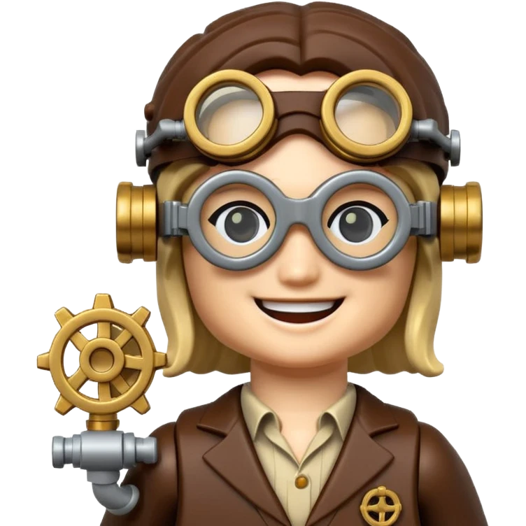 Steampunk Inventor lego toy emoji