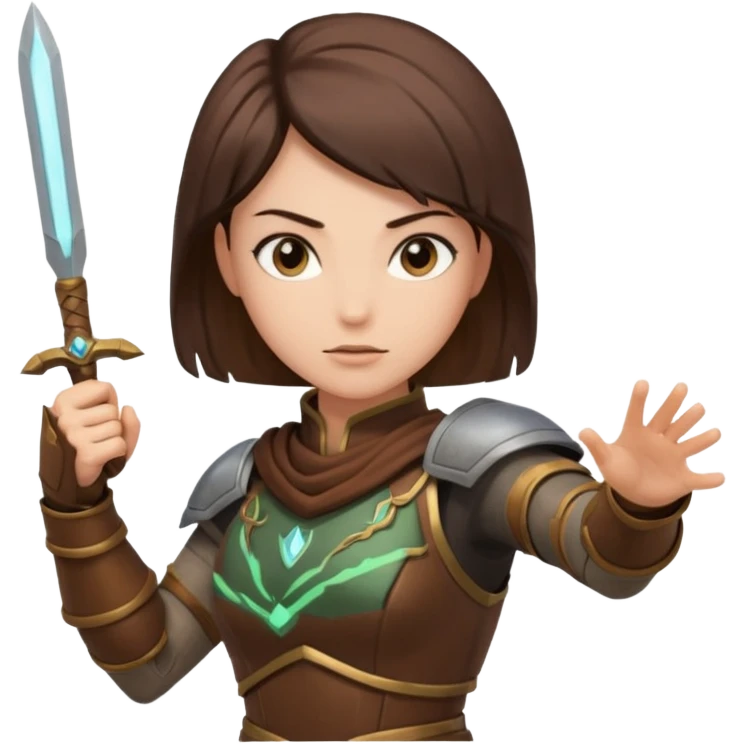 earth bender woman who has powers to shape earth emoji